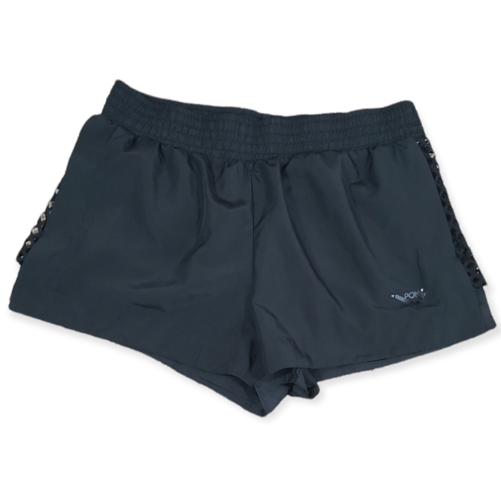 Women Pony Athletic running Shorts With Built In Panty Size Large